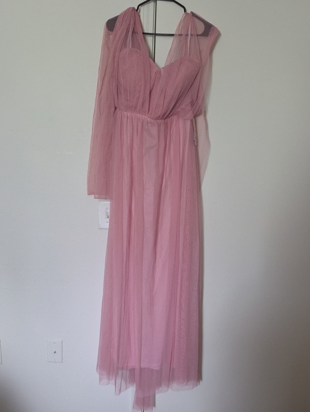 Birdy Grey Strapless Blush Pink Tulle Gown